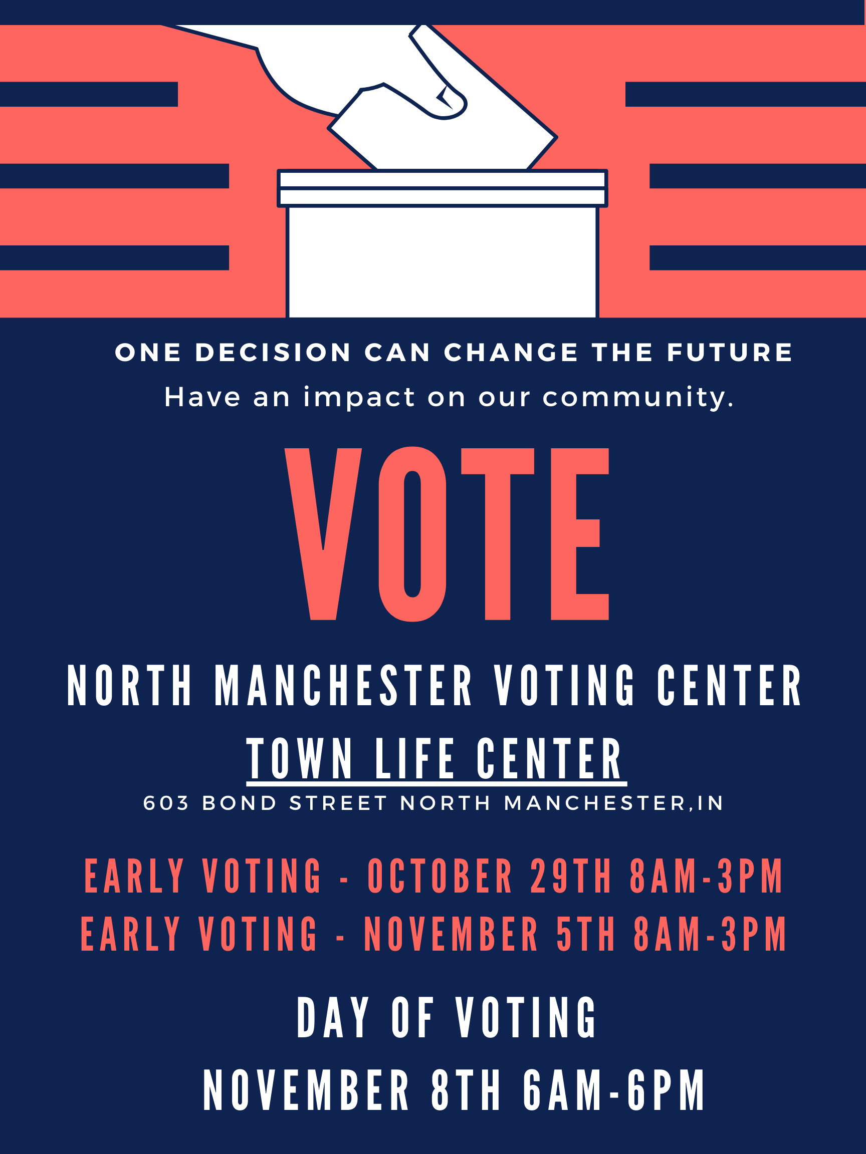 North Manchester's Voting Center